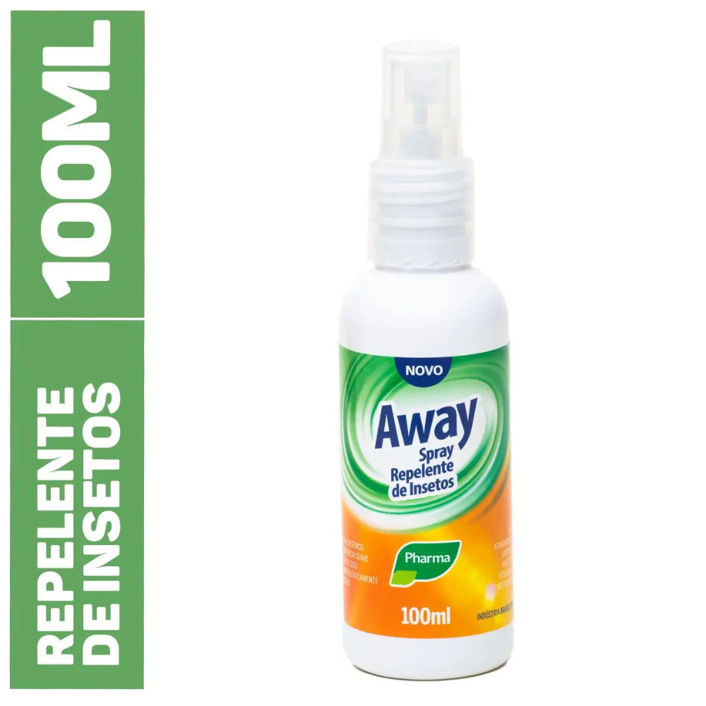 Loção Repelente De Insetos Mosquitos Aedes Dengue Zika e Chikungunya Away Spray - Pharma 100ml