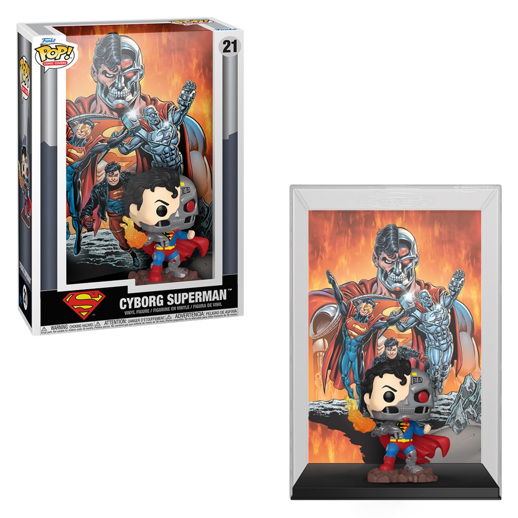 FUNKO POP COMIC COVER DC SUPERMAN CYBORG 83729 21 NOVO ORIGINAL