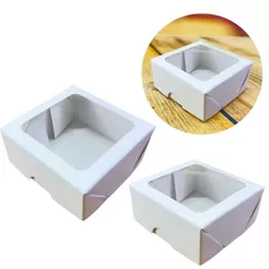 10 ~40 CAIXA COM VISOR BRANCO S16 7X7X3CM - ASSK (CHOCO)