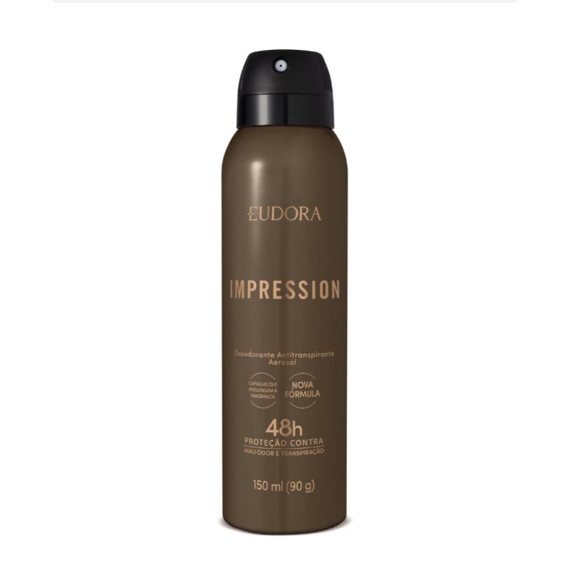 Desodorante antitranspirante Aerosol masculino Eudora - Impression - Club 6 intenso - Eudora H