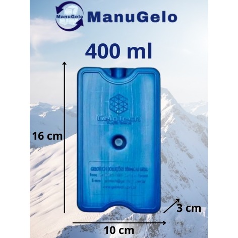 Gelo rígido reutilizável 400 ml  Gelotech - ideal para cooler caixa térmica