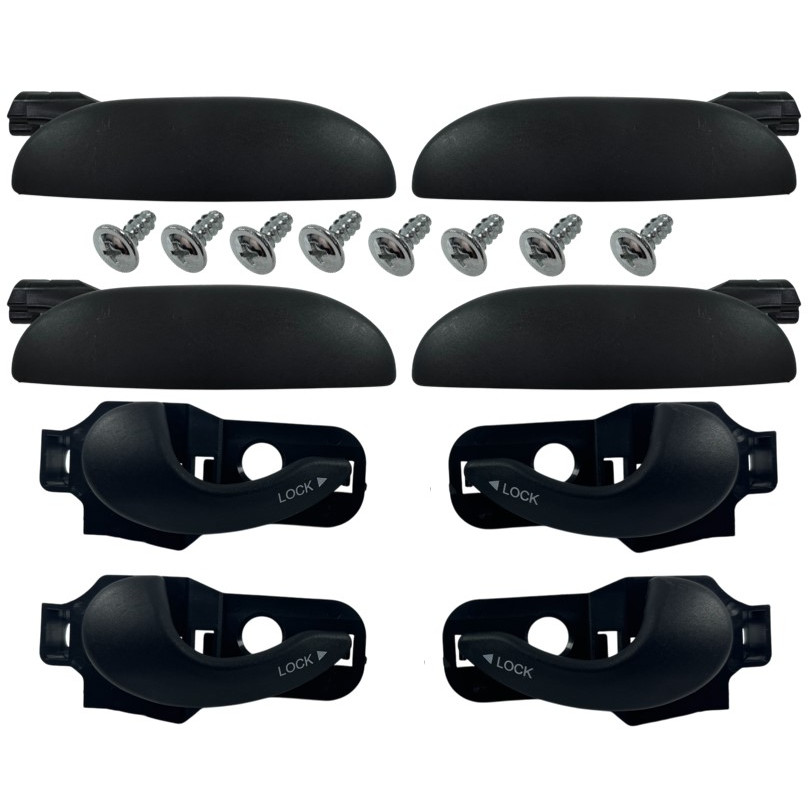 Kit 4 Maçanetas Internas e 4 Externas Fiat Palio / Siena / Weekend 1996 até 2007 em Oferta na Shopee