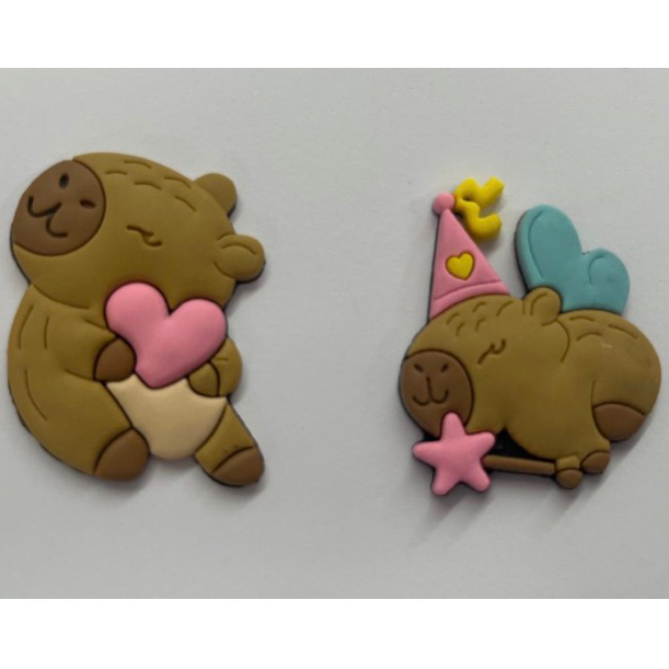 Kit capivara emborrachada coração e chapeuzinho, pacote com 20 pecas em Oferta na Shopee