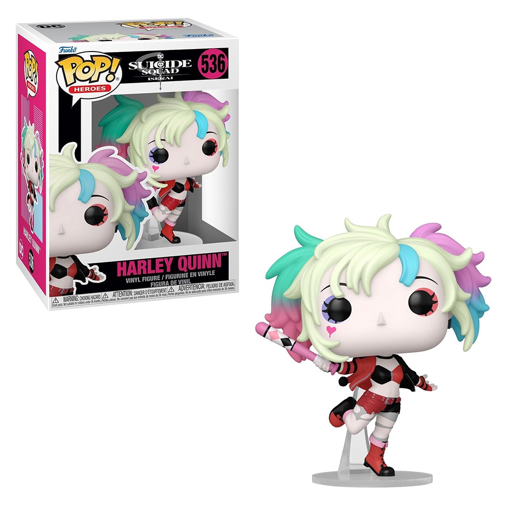FUNKO POP HEROES SUICIDE ISEKAI HARLEY QUINN 536 NOVO ORIGINAL em Oferta na Shopee