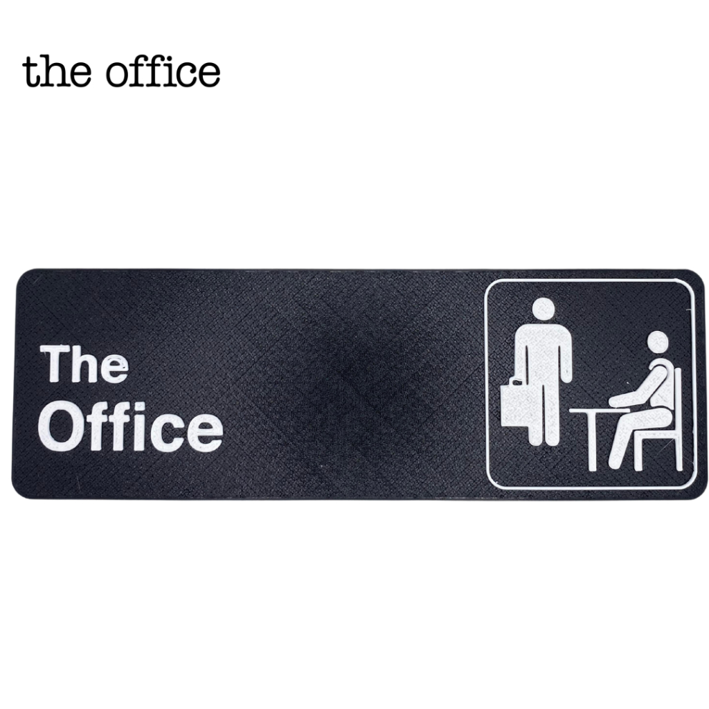 Placa Decorativa The Office | Decoração Nerd/Geek Escritório e Quarto