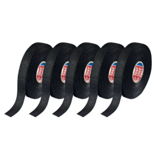 Kit 05 Fita Isolante De Tecido Para Chicote Preto 25mx19mm Tesa Original Homologada Montadoras em Oferta na Shopee