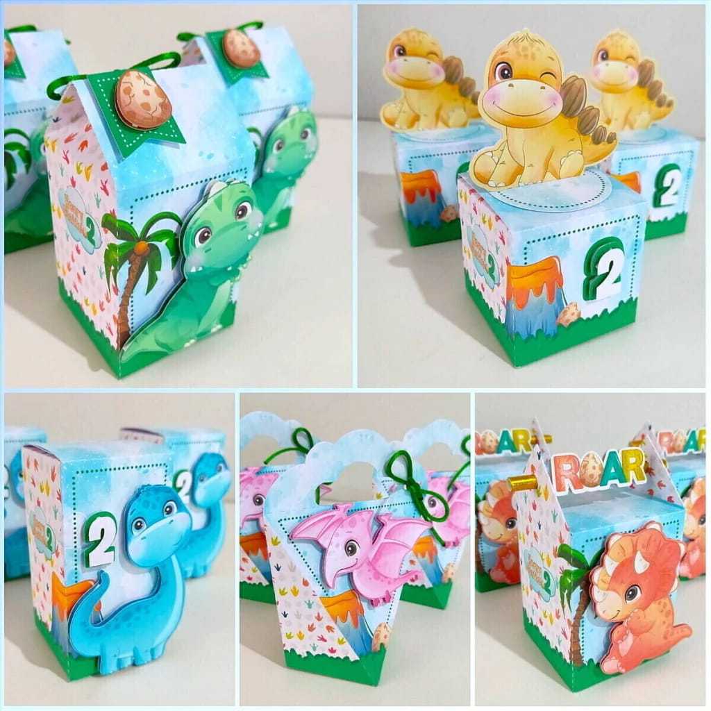 Kit Festa dinossauro colorido para Lembrancinhas Decoração Festa Infantil