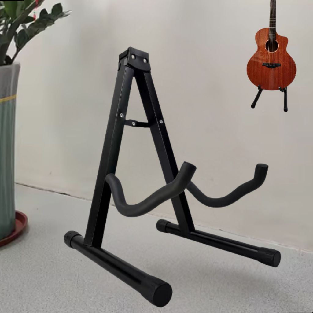 Suporte De Chão Violão Guitarra Violino Baixo Ukulele Cavaco Bertô Cavalete Profissional Dobrável em Oferta na Shopee