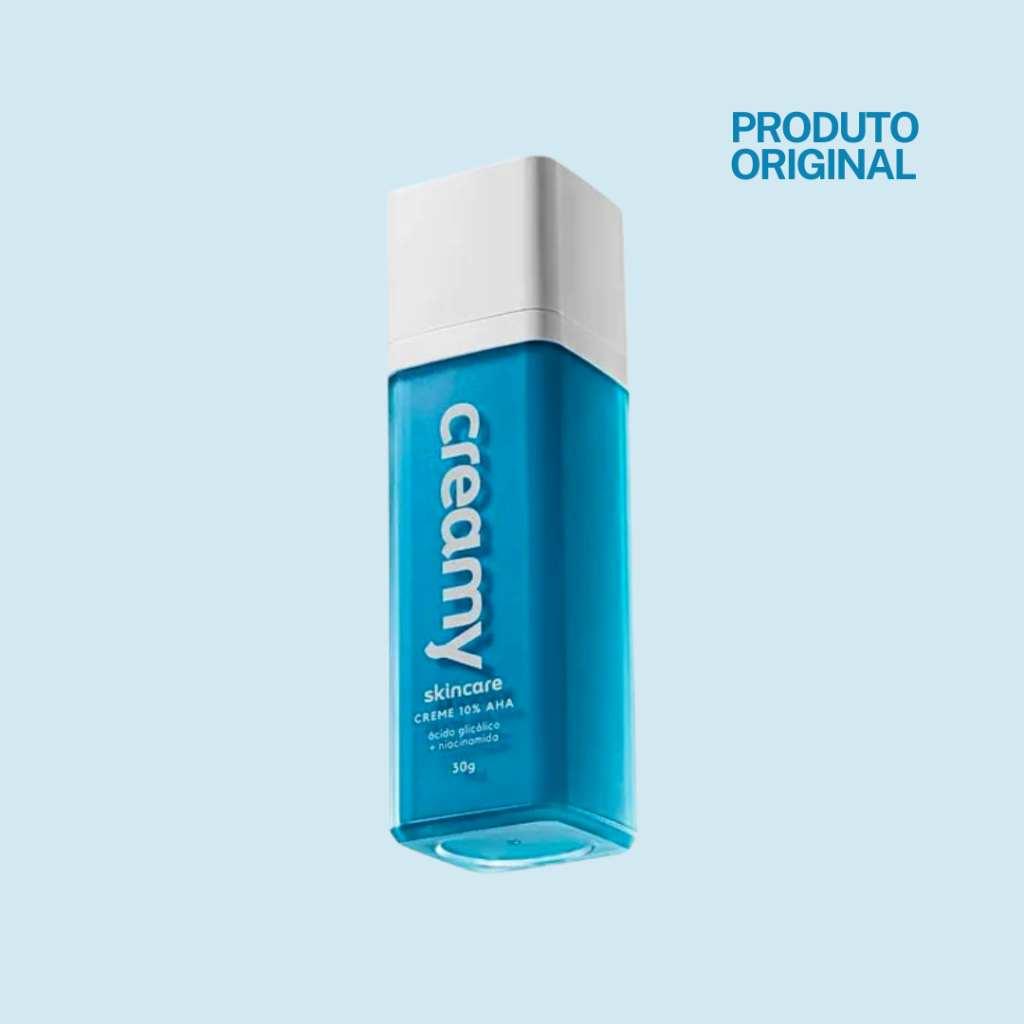 Creme Creamy Antissinais Skincare Ácido Glicólico 30g - Reduz Poros Dilatados, Melhora a Pele e Hidrata