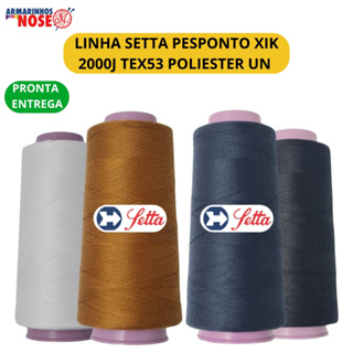 Linha Setta Pesponto Xik 2000j Tex53 Poliester Un em Oferta na Shopee