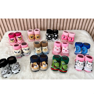 kit 4 pares de Meias de Ursinhos para bebê com pelúcia, enxoval para maternidade/menino e ...