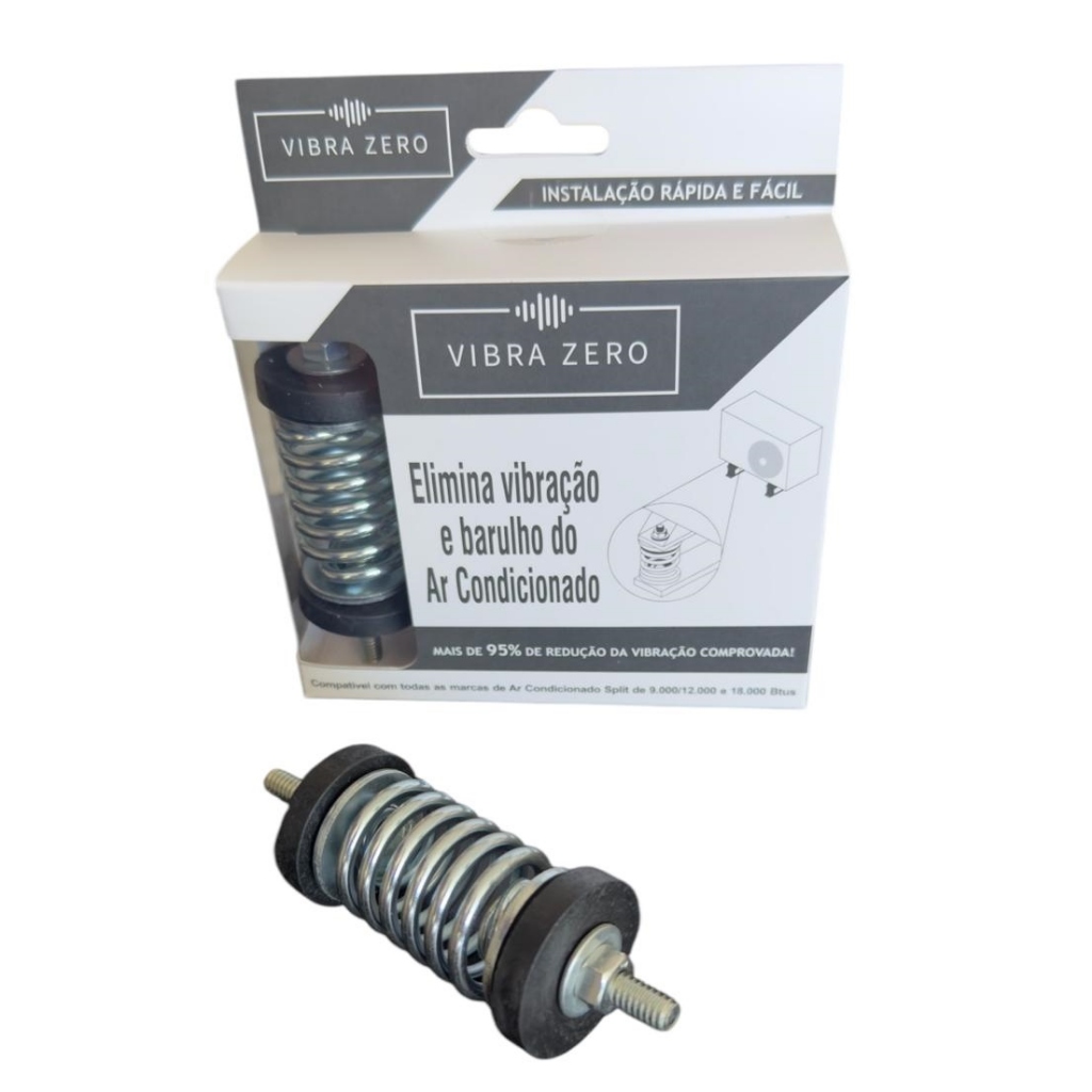 VIBRA ZERO AMORTECEDOR ANTI-VIBRAÇÃO, ELIMINA BARULHO AR COND DE 9 A 18.000BTUs