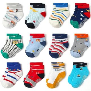 Kit Pares De Meia Bebe Infantl Antiderrapante Menino Confortável 0 a 2 anos em Oferta na Shopee