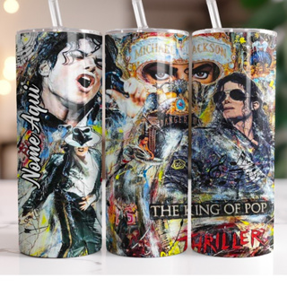 Garrafa térmica Inox 600 ml Michael Jackson Esilizada com Nome Personalizado em Oferta na Shopee