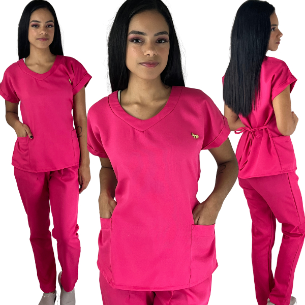 Pijama Cirugico Hospital Clinica Scrub Uniforme profissional Linha Premium