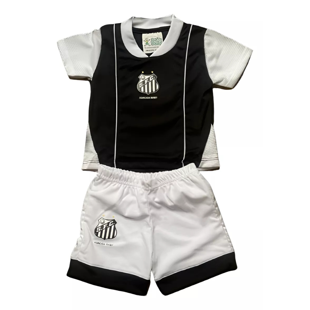 Conjunto Santos Camiseta E Short Bebê / Infantil - Oficial
