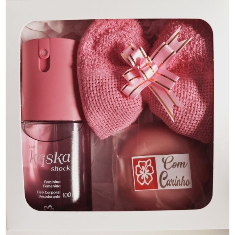 Kit Presente Natura Feminino 3 em 1  Deo Corporal Colônia 100ml + Sabonete 90g + Caixa Exclusiva