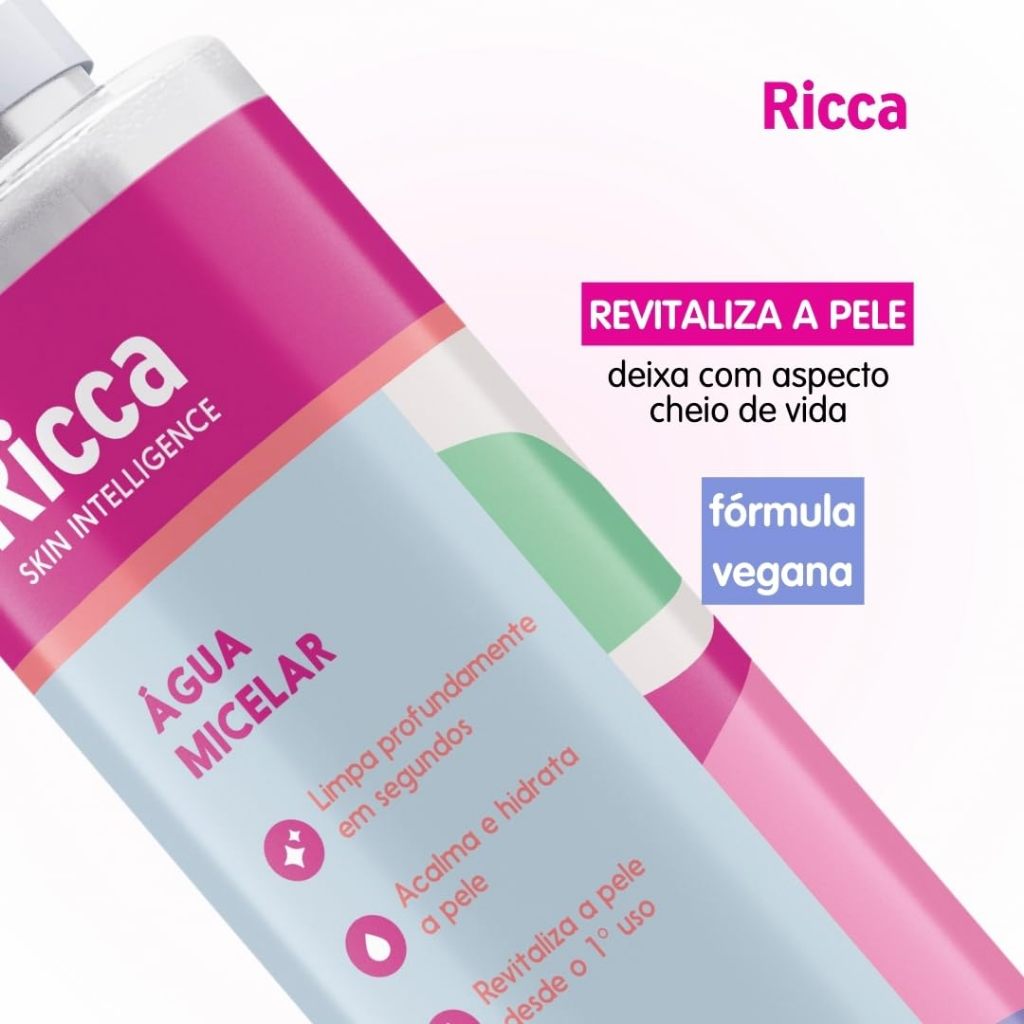 AGUA MICELAR RICCA COM AGUA DE COCO 200ML