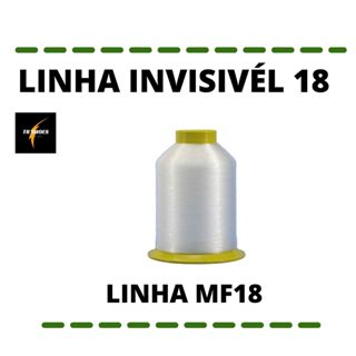 Linha Nylon Transparente Invisível Artesanato Pesca 0.18mm em Oferta na Shopee