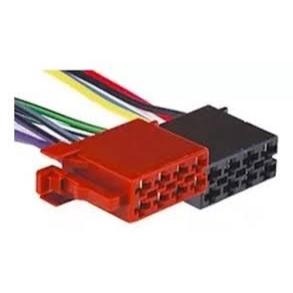 Chicote Conector 16 Vias Pinos Fic Fêmea Plug Rádio DVD MP3 MP5 Som Automotivo multmídia Universal TC 316.0802