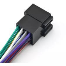 Chicote Conector 16 Vias Pinos Macho Plug Rádio DVD MP3 MP5 Som Automotivo multimídia Universal
