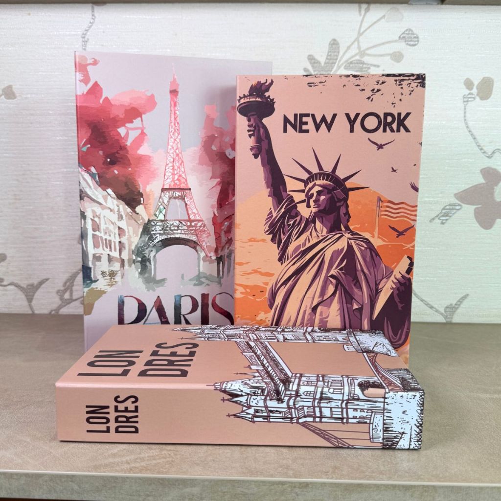 Livros Decorativo Kit 3 Falso Fake Caixa Organizadora Porta Objetos em Oferta na Shopee