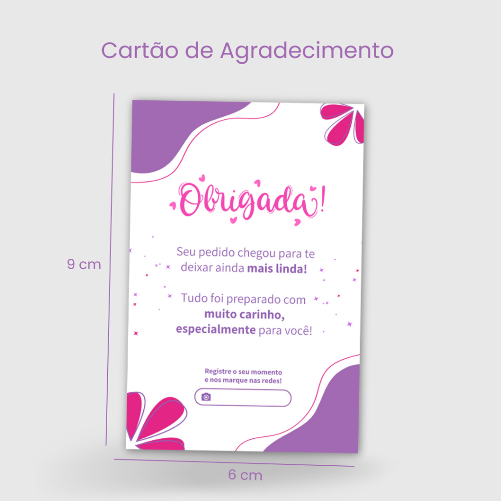 Kit Tag para Joia Personalizado Cartão de Agradecimento Garantia Bijuteria Acessório Cartela Brinco Colar Pulseira — imagem 2 de 2