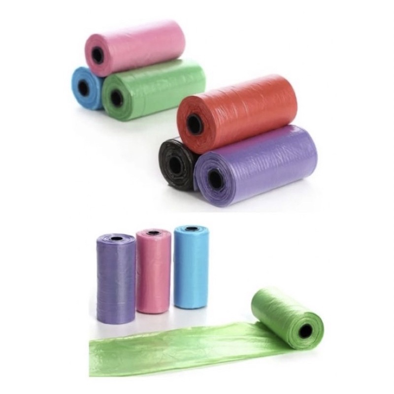 1 Refil - Rolinhos - Biodegradavél - Cão Pet Sacos Lixo Cata Caca Cachorro