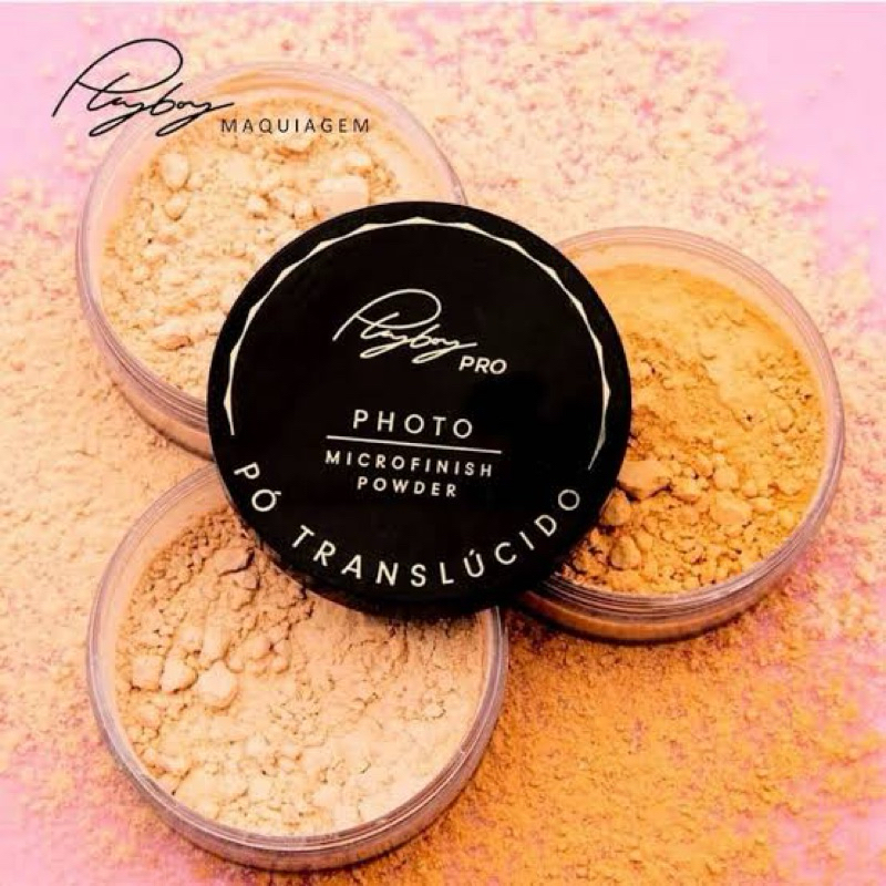 Pó Translúcido Photo Microfinish Powder Playboy em Oferta na Shopee