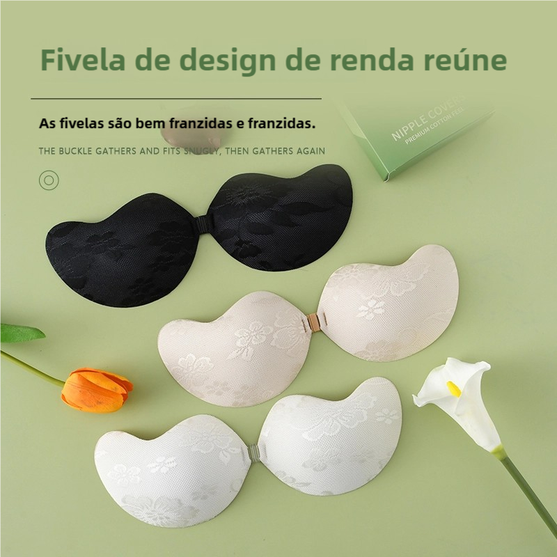 Sutiã De Silicone Feminino Manga Copo Renda Fita De Mamilo À Prova Dwaterproof Água Auto Adesivo Capa Push Up em Oferta na Shopee