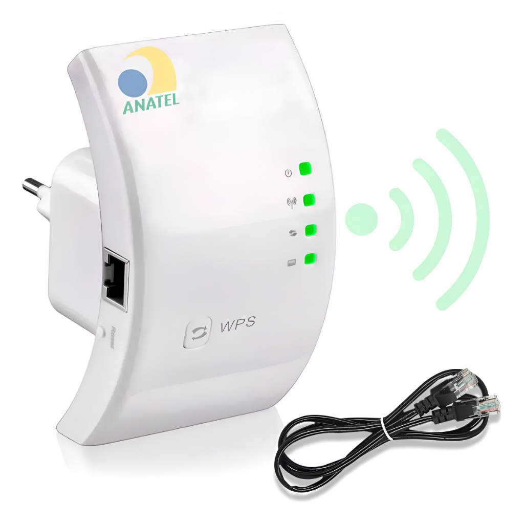 Repetidor Amplificador De Sinal Wifi Sem Fio Potente Bivolt 110/220v