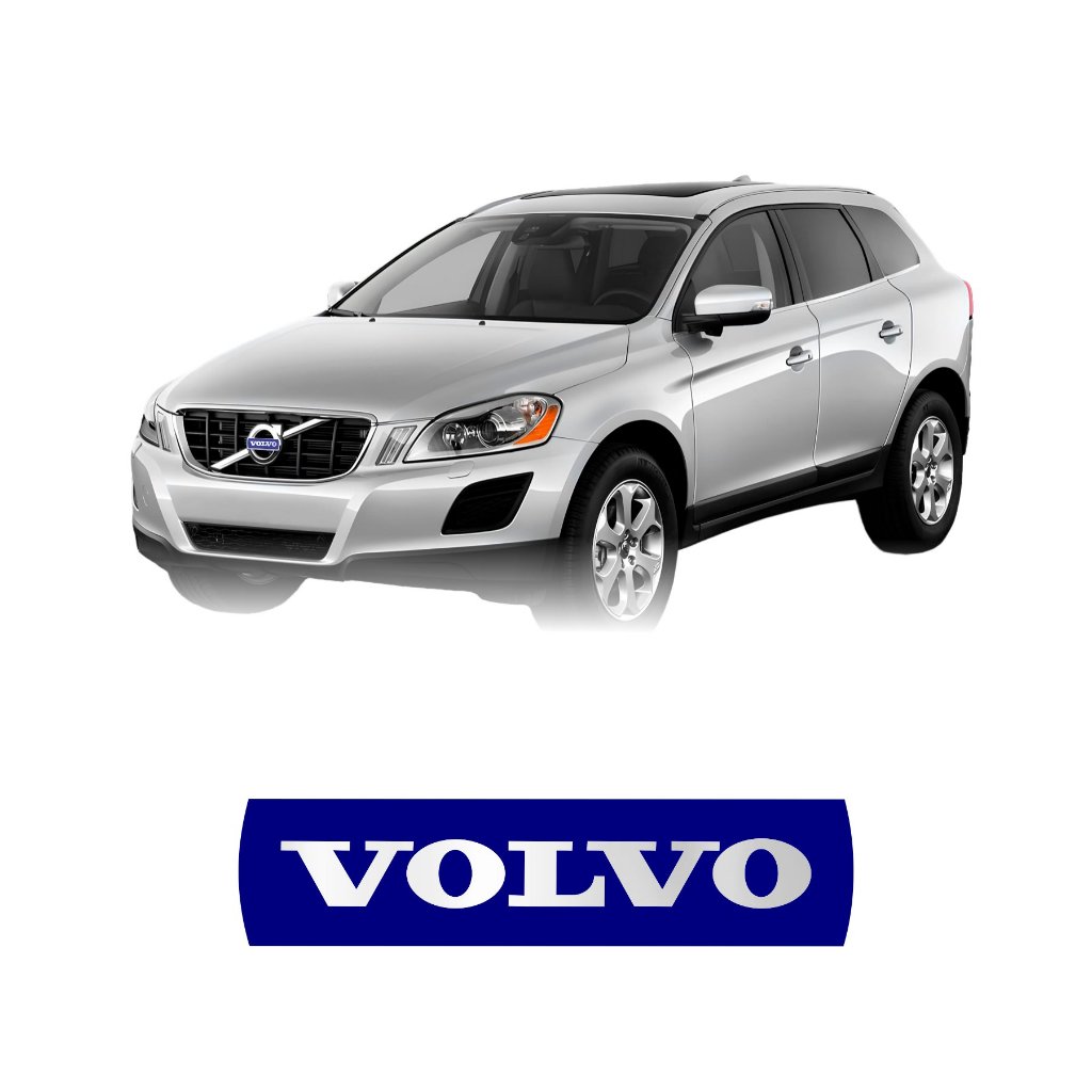 Emblema Adesivo Logo Grade Volvo Xc60 Cromado