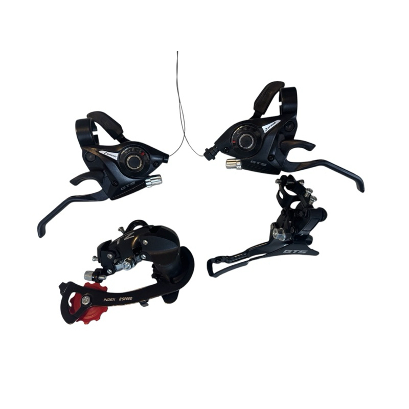 Alavanca de câmbio Rapid Fire GTS 7v + câmbio traseiro 7-8 v sem gancheira e câmbio dianteiro over