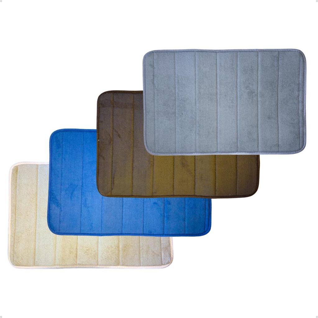 Tapete De Banheiro Soft Macio Antiderrapante Ultra Absorvente 60x40