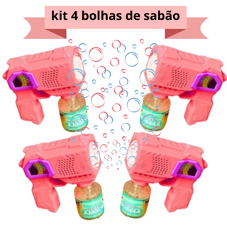 kit com 4 Lança Bolhas Festa Casamento Brinquedo Interativo em Oferta na Shopee