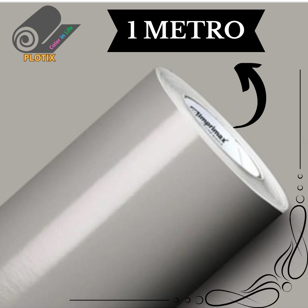 Adesivo vinil CINZA CLARO 1 METRO envelopamento geladeira, móveis, adesivo para geladeira, papel de