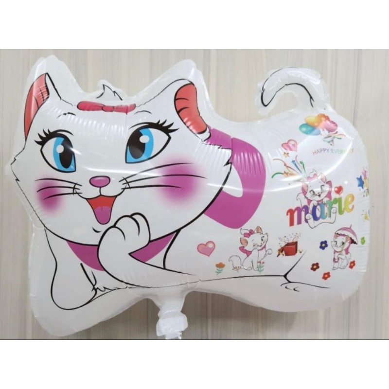 balão tematico gata marie kit 2 unidades