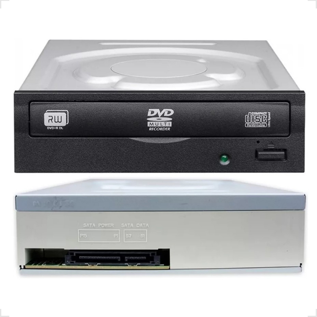 Drive Dvd Rw Gravador E Leitor De Dvd–R E Cd Sata Preto Pc Desktop USADO LEIA A DESCRIÇÃO
