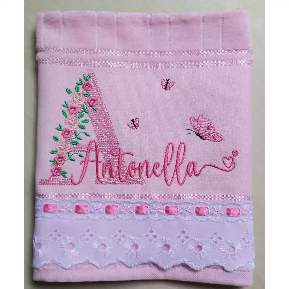 Toalha bordada dohler ,toalha de mão personalizada com nome