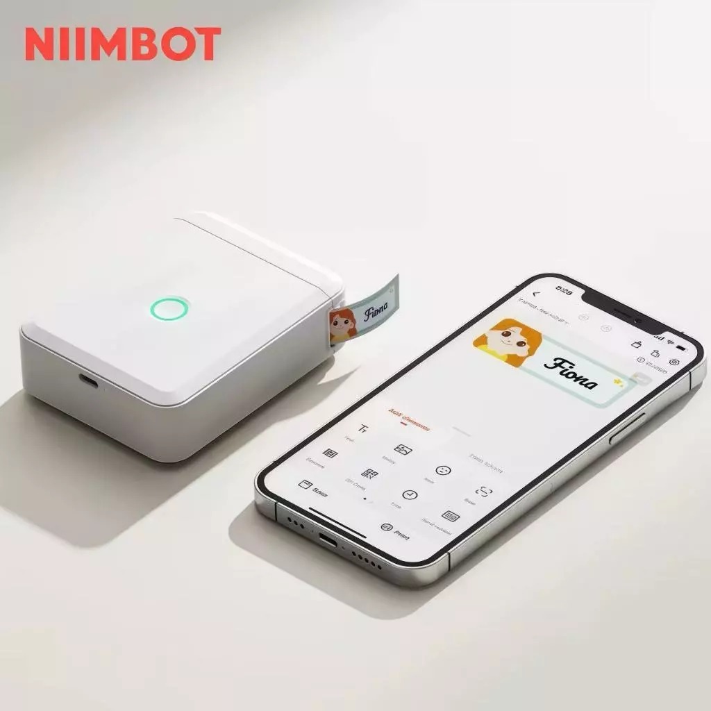 Impressora Térmica De Etiquetas Portátil Bluetooth Marca NIIMBOT D110-M Compatível IOS Android