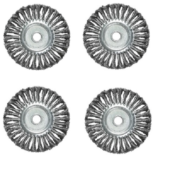 Escova de Aço Carbono Fio Torcido Para Esmerilhadeira 125 Mm Mtx 746329 Embagem 04 Peças