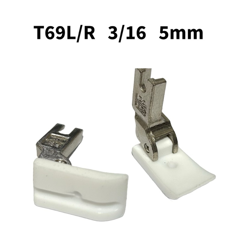 Calcador Vivo Cordão Teflon Com Canaleta 3/16 5mm Lado Esquerdo Direito Costura Reta Industrial em Oferta na Shopee