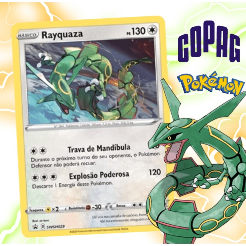 Card Pokemon Rayquaza (SWSH029/71) Normal McDonald's 2025 Edição Espada e Escudo