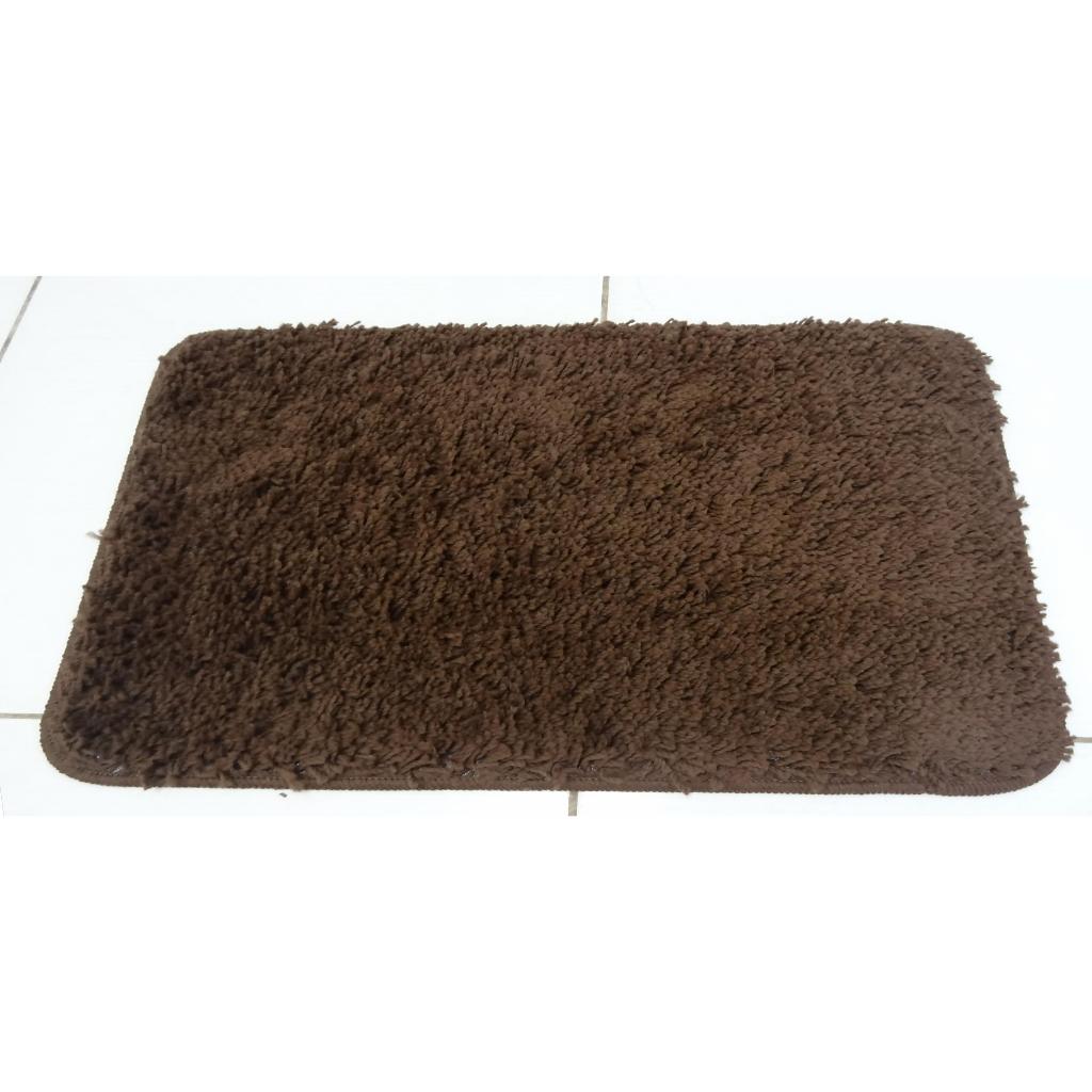 Tapete Jolitex Prime 60x40cm Chocolate Banheiro Capacho