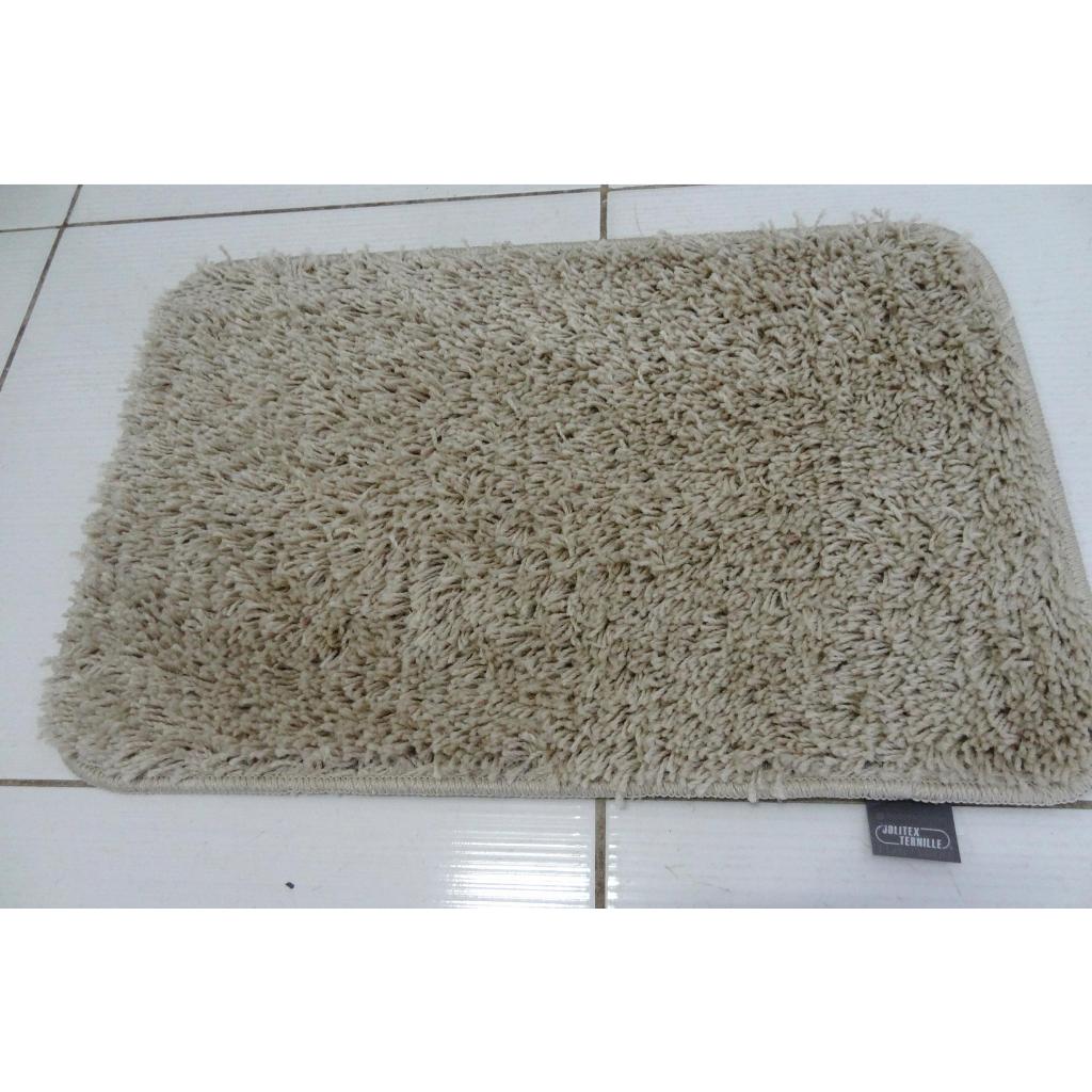 Tapete Jolitex Prime 60x40cm Palha Quarto Banheiro Capacho