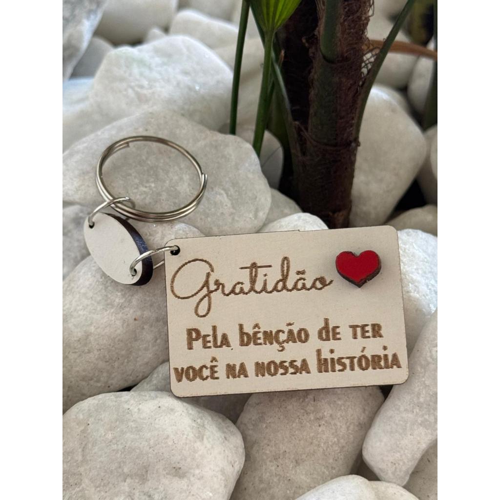 100 Chaveiros Temas Gratidão Festividade Lembrancinha Brinde
