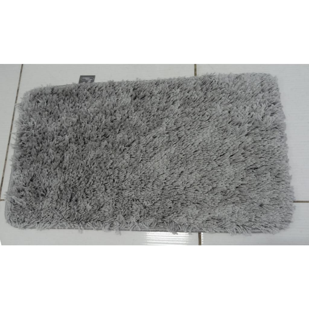 Tapete Jolitex Prime 60x40cm Cinza Quarto Sala Banheiro Capacho