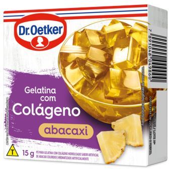 Gelatina C/Colágeno  Sabor Abacaxi Dr.Oetker- 15G