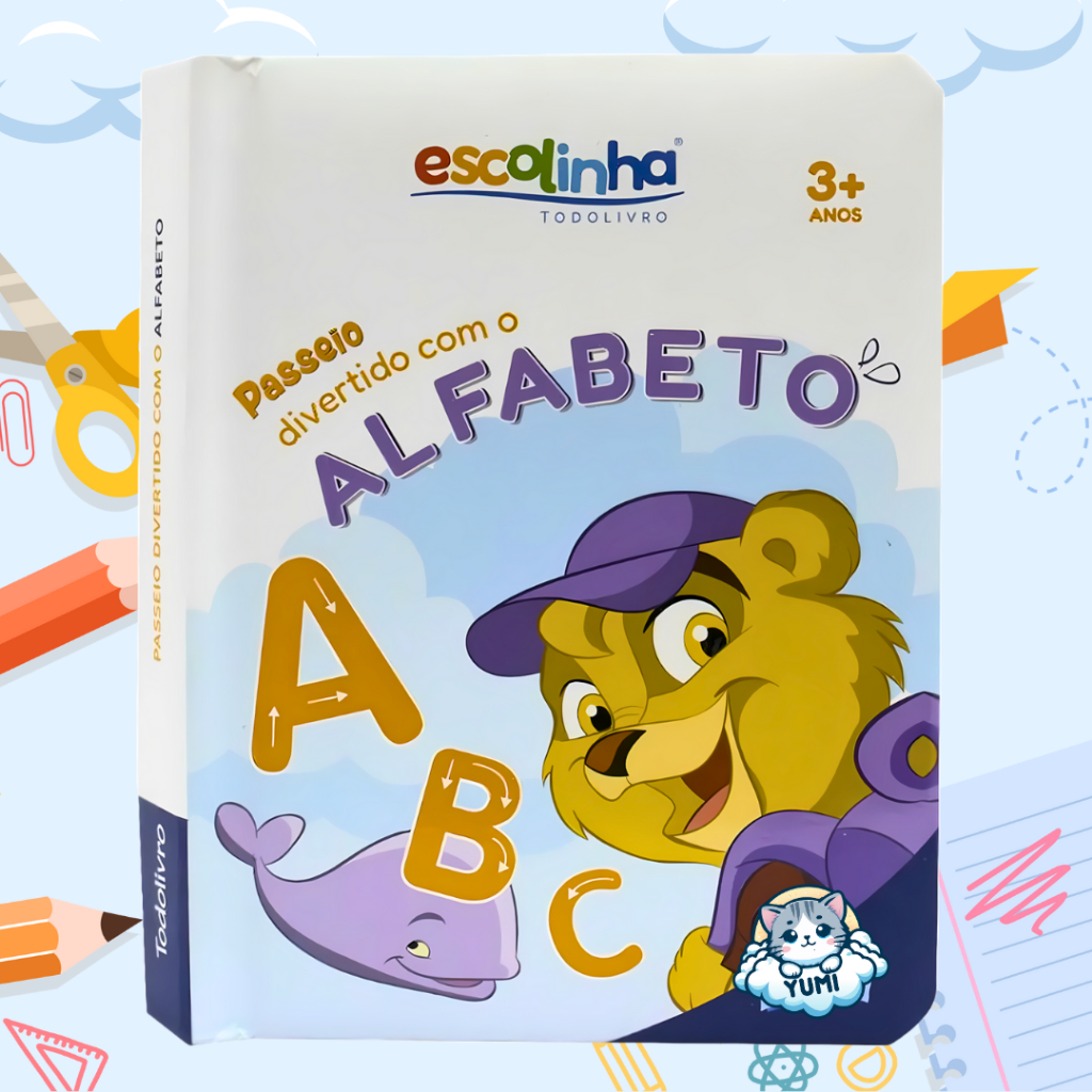 Livro Infantil Aprendendo o Alfabeto Ilustrado Divertido Folhas Duras em Oferta na Shopee