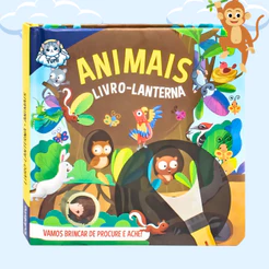 Livro-lanterna Infantil Animais Livro Mágico Educativo Interativo Premium Colecionável